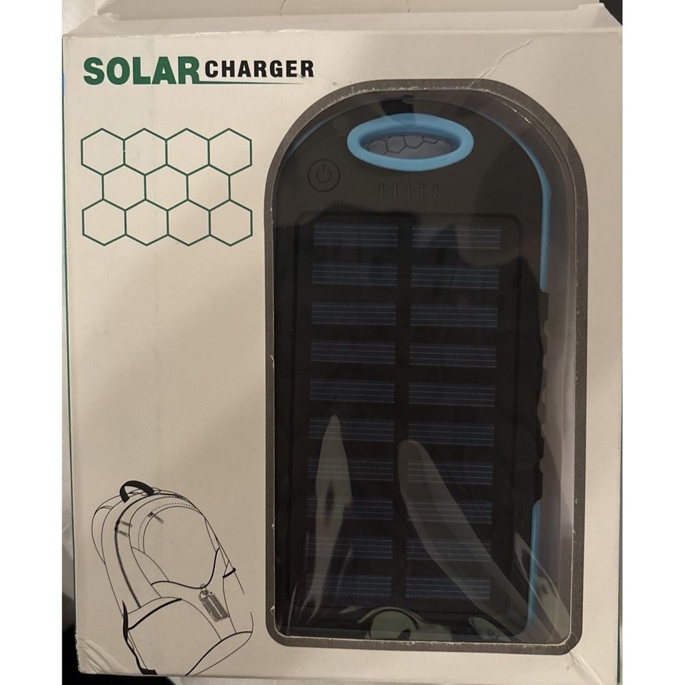 5000mAh Dual USB Waterproof Solar  Battery Charger for Cell Phone -Tablet-Camera